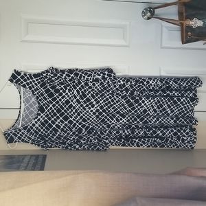 Susan graver cold shoulder print dress size large